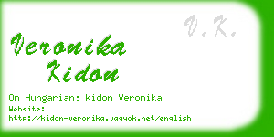 veronika kidon business card